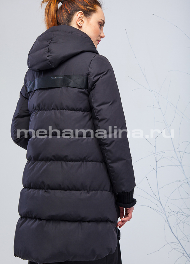 Пуховик с капюшоном модель № П-182 в кредит