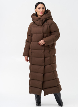 Женский пуховик с капюшоном 