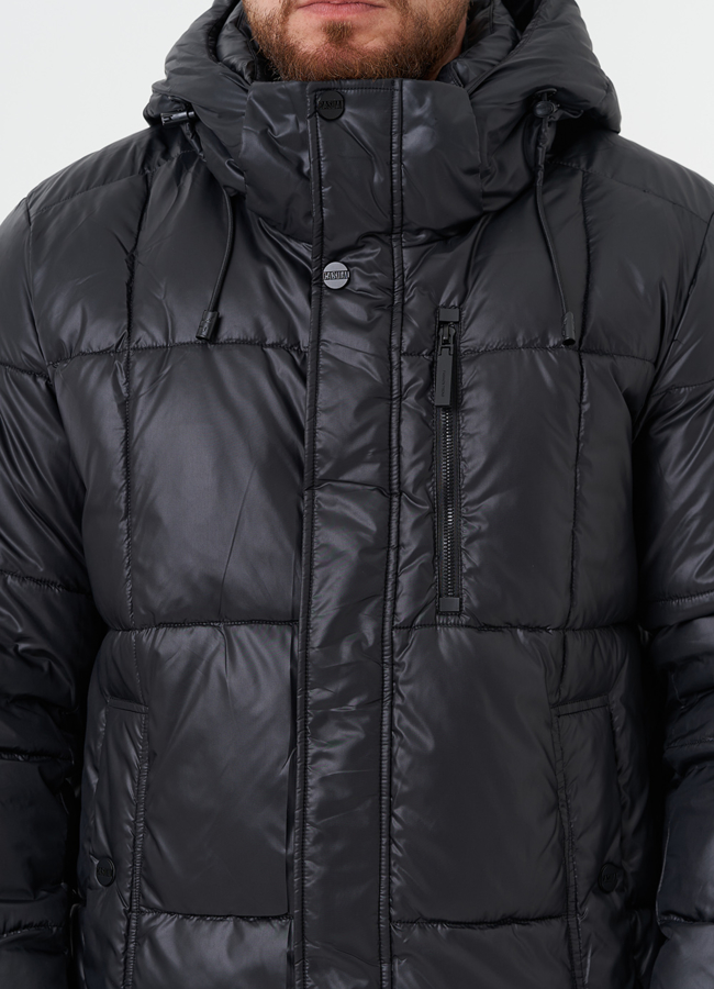 Куртка на био пухе с капюшоном модель № 28825 универмаг малина