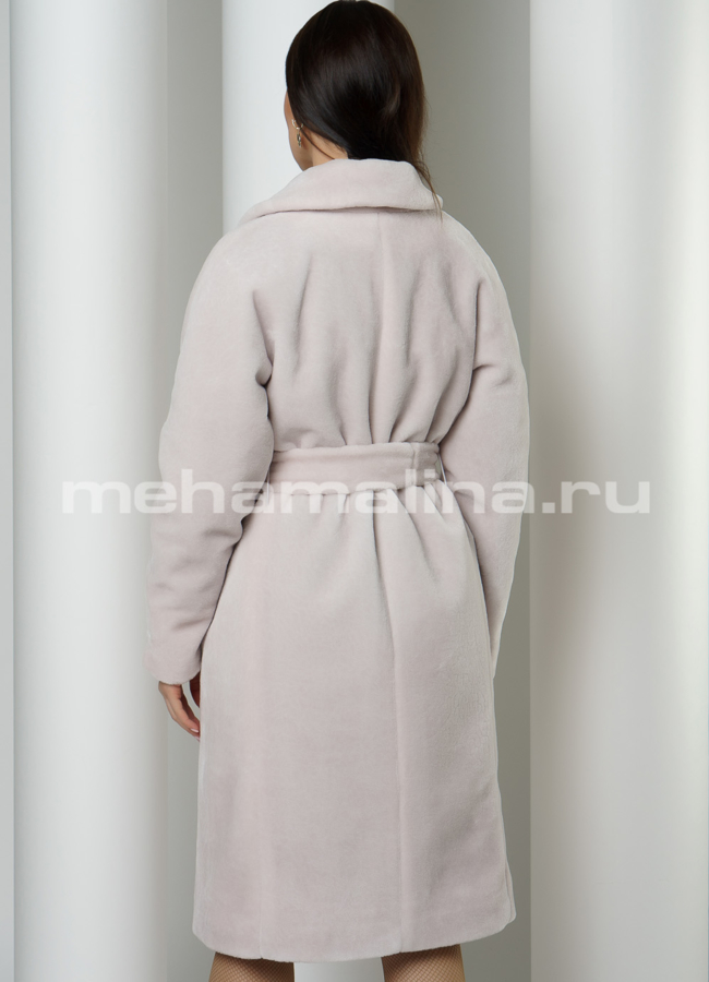 Пальто с английским воротником на кнопках модель № 023 в кредит