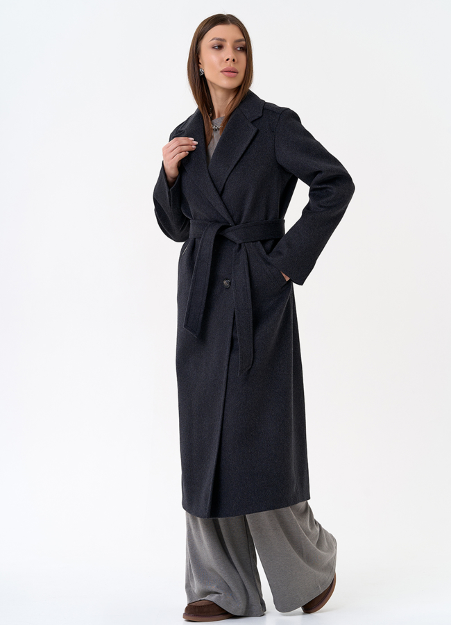 Женское пальто с английским воротником модель № 31334 в рассрочку