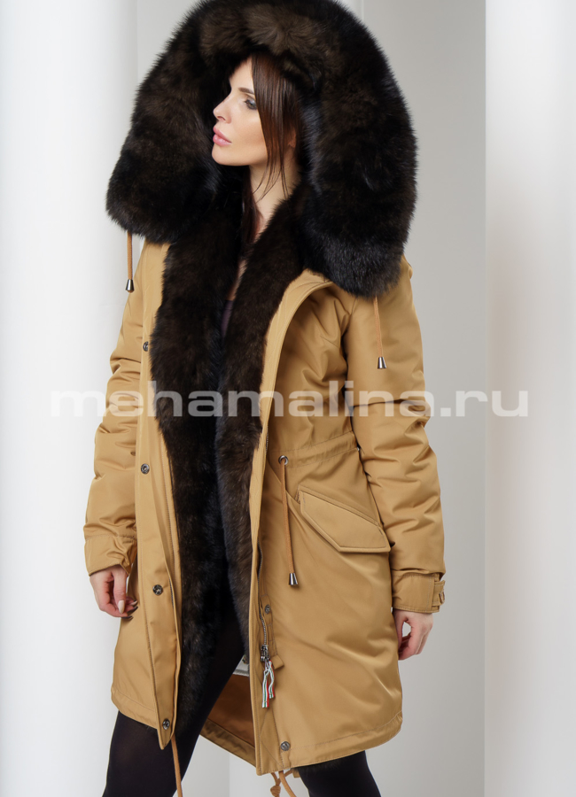 Парка с мехом модель № П-214 универмаг малина