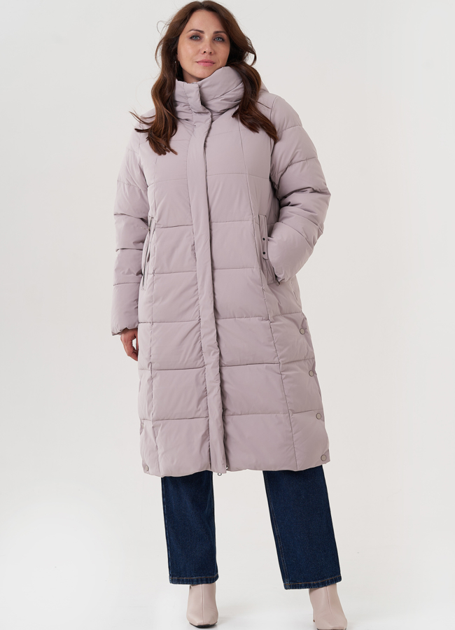 фото Женский пуховик с капюшоном  модель № 25712