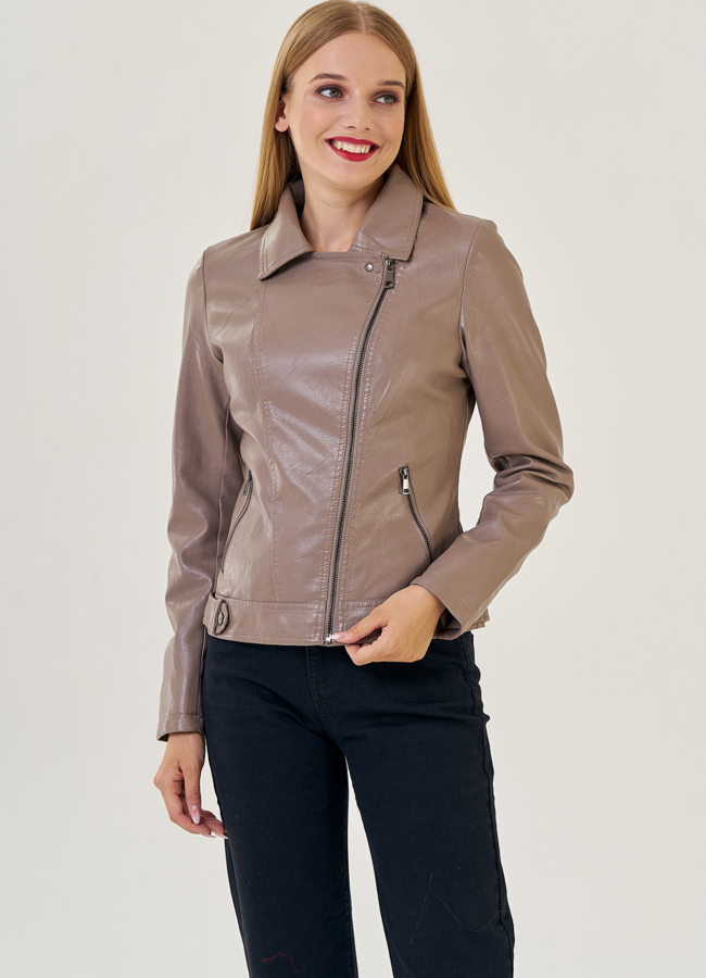 Женская куртка из эко кожи модель № 22865 универмаг малина