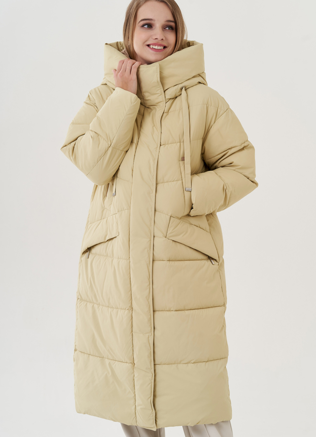 Пуховик женский с капюшоном  модель № 25025 в кредит