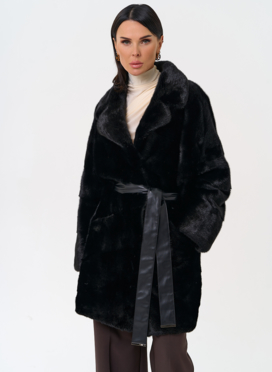 Шуба с английским воротником