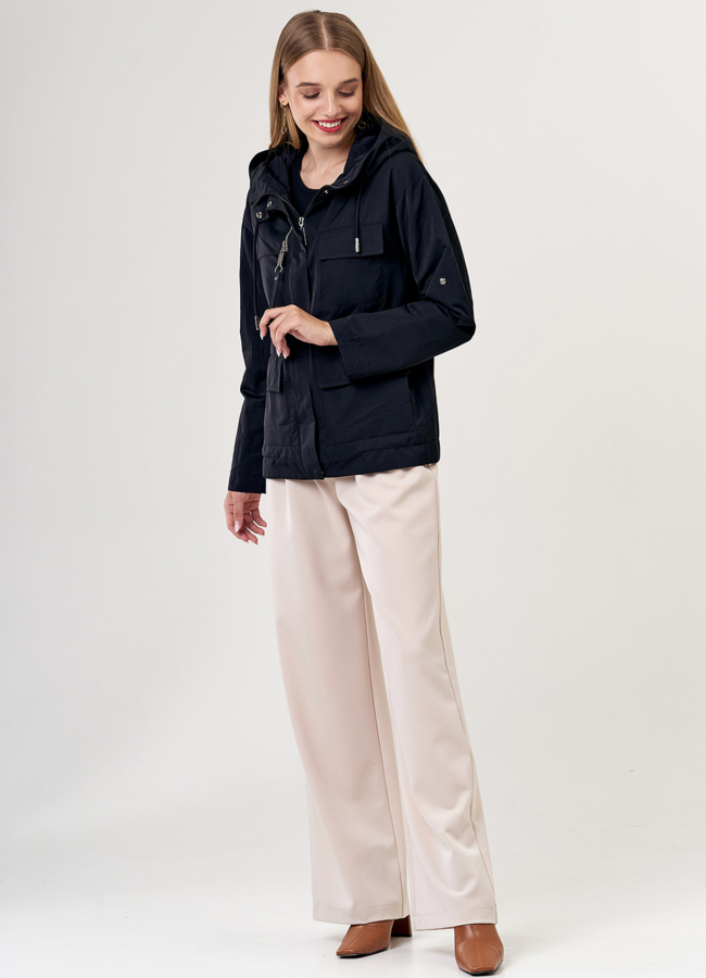 Демисезонная куртка в черном цвете модель № 21232 универмаг малина