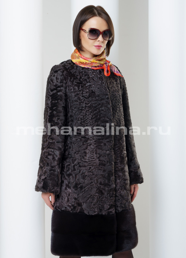 Шуба из каракуля модель № S-474 универмаг малина