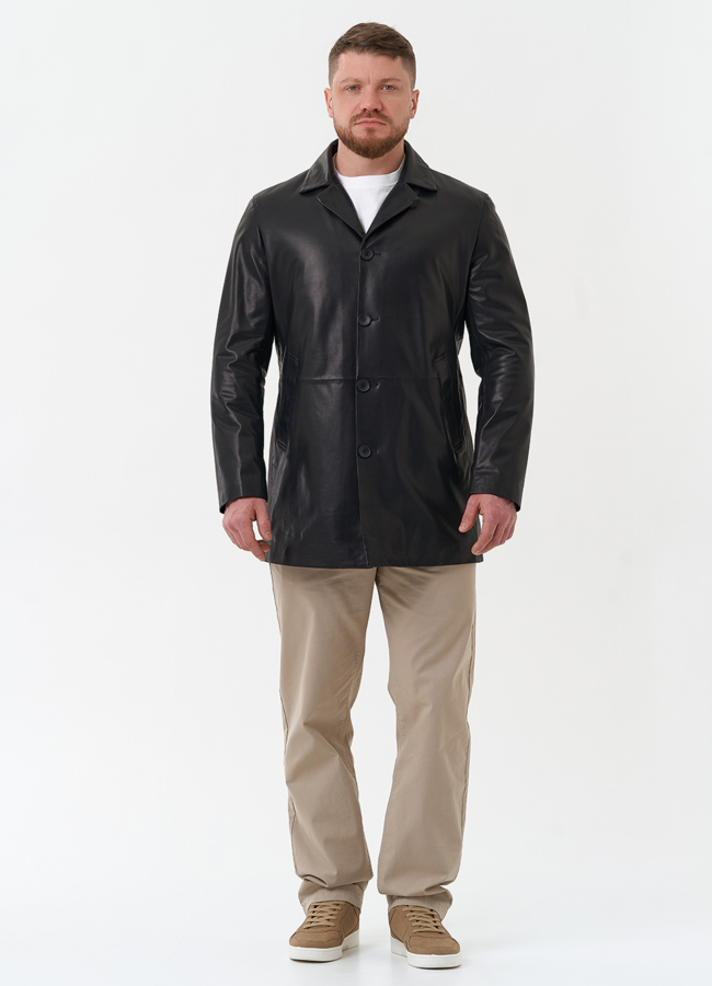 Мужской пиджак из натуральной кожи модель № 30060 универмаг малина Мужской пиджак из натуральной кожи модель № 30060 универмаг малина