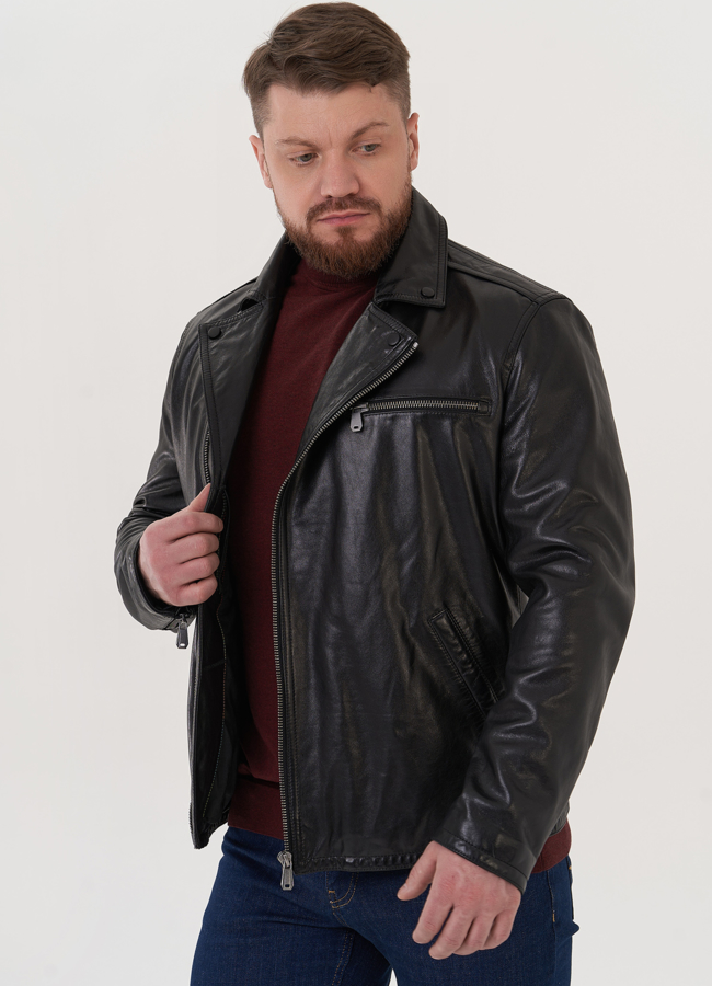Мужская кожаная куртка  Мужская кожаная куртка