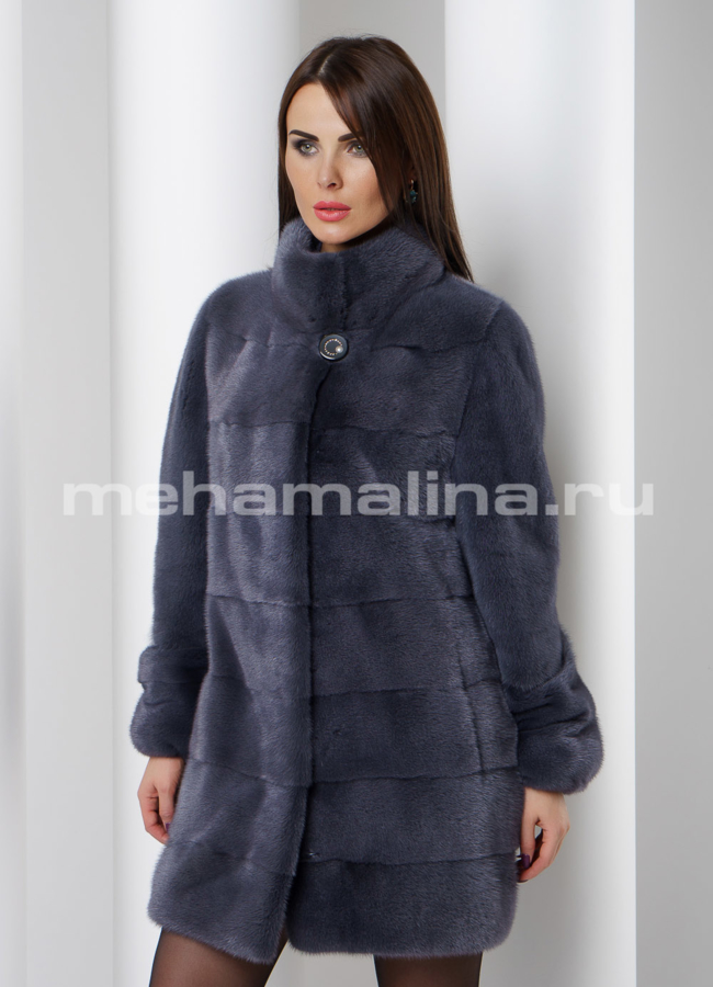 Шуба из скандинавской норки модель № S-507 универмаг малина