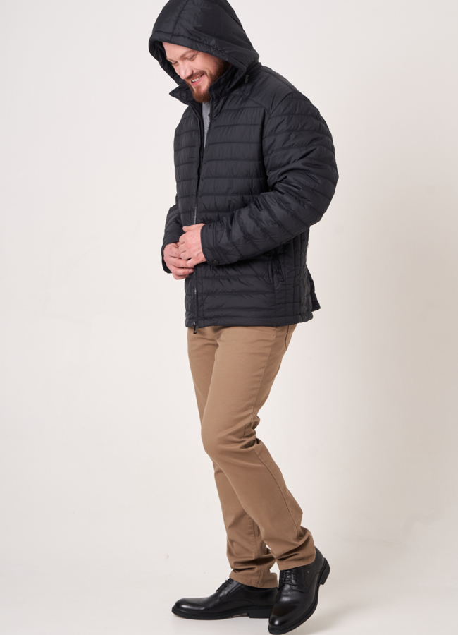 Куртка из текстиля на молнии с капюшоном модель № 221 в рассрочку