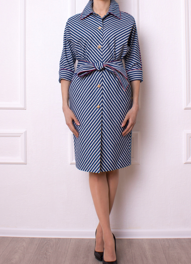 Стильный тренч модель № BP-164 меха малина