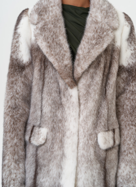 Жакет из норки крестовки cross