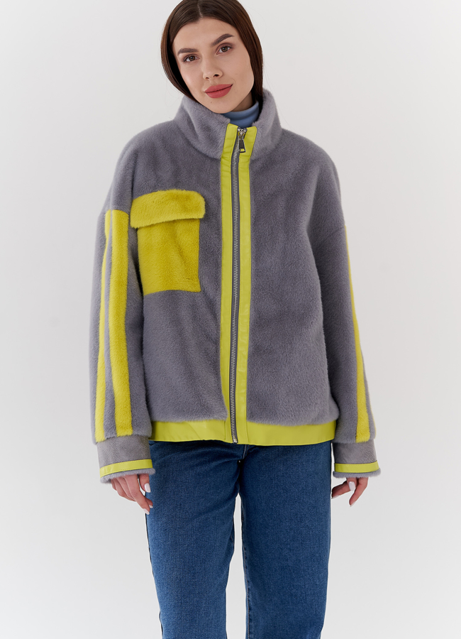 Женское пальто в стиле спорт-шик модель № 24122 универмаг малина