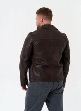 Мужская куртка косуха из натуральной кожи