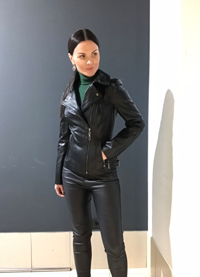 Куртка женская из эко кожи модель № 7986 в рассрочку