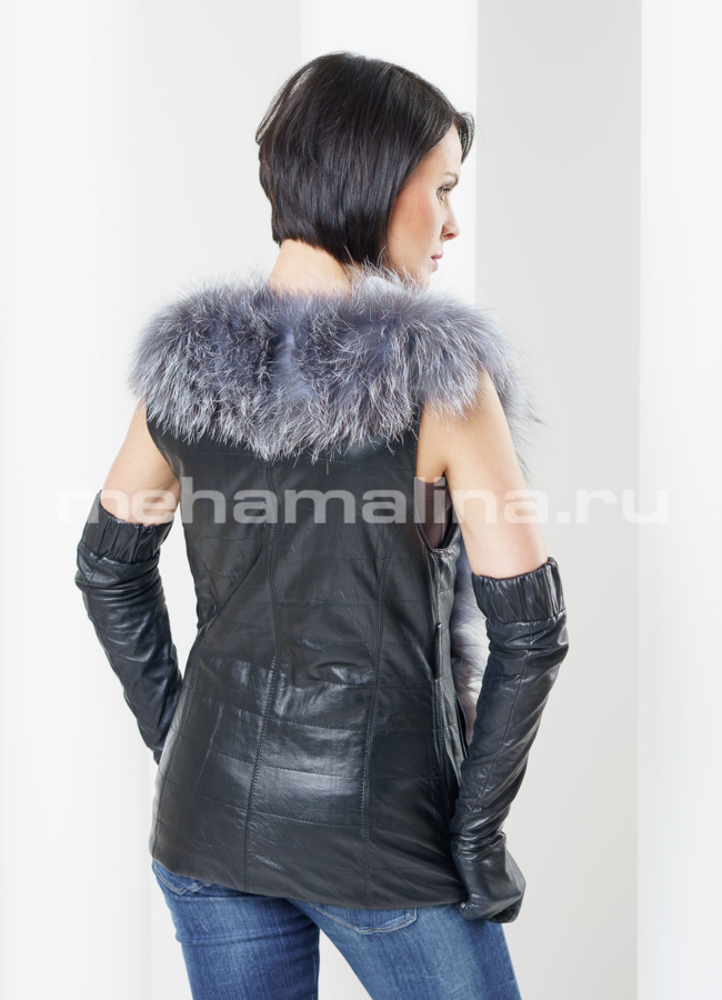 Жилетка из чернобурки модель № M-56 в рассрочку