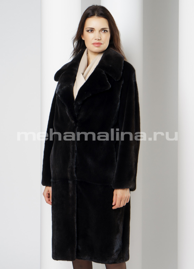 Шуба из норки модель № S-648 универмаг малина