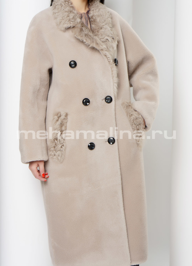 Пальто из шерсти с английским воротником модель № 918 в рассрочку