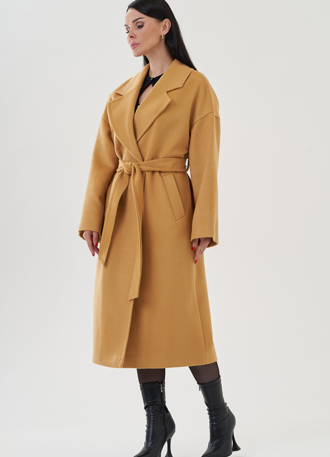 Пальто женское с английским воротником модель № 81255 универмаг малина