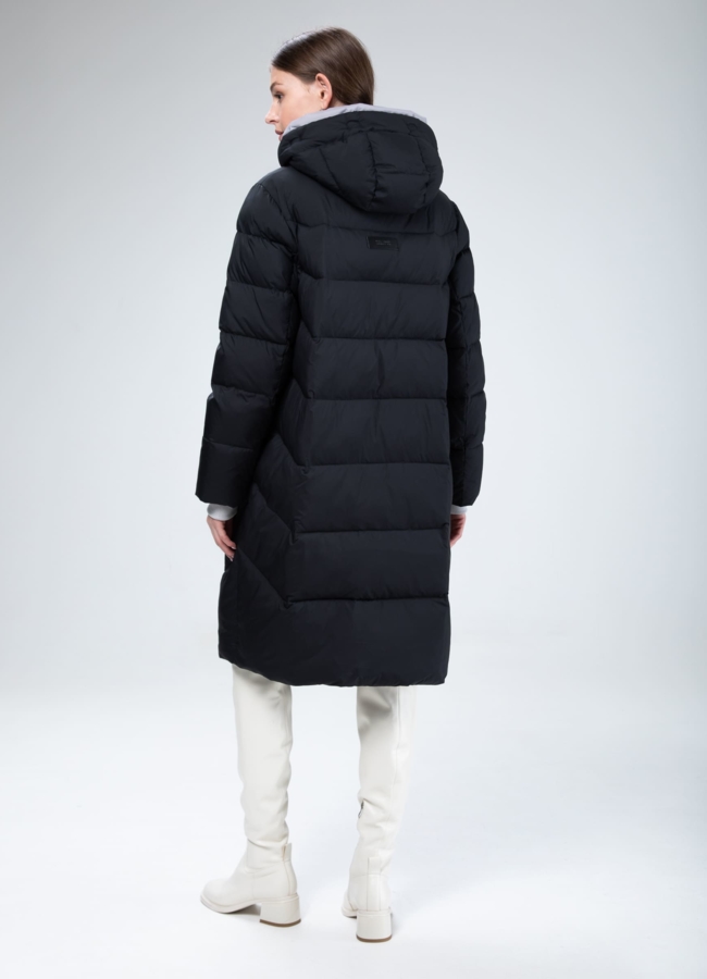 Женский пуховик с капюшоном  модель № 25517 в рассрочку