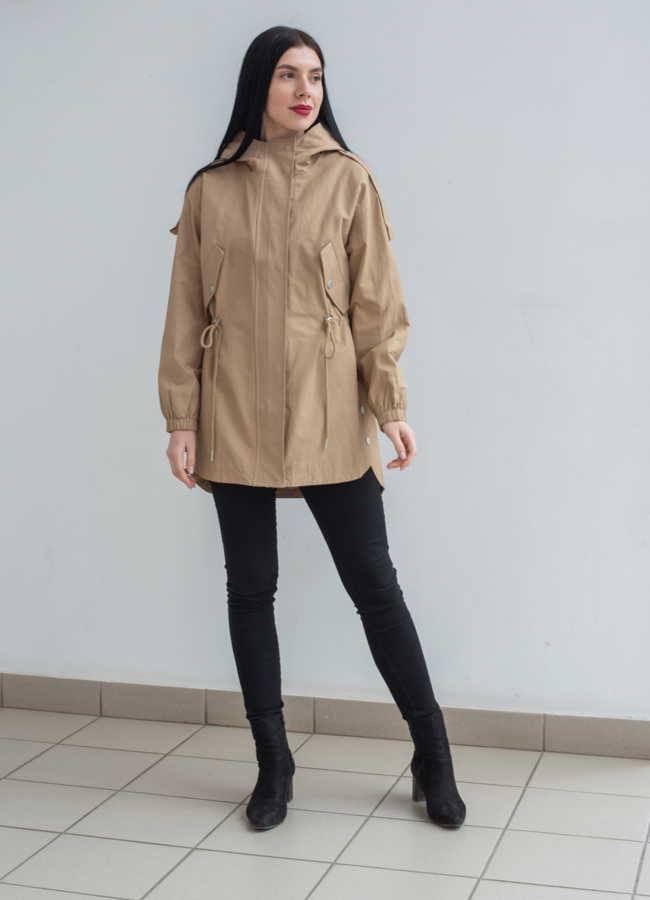 фото Ветровка женская с капюшоном модель № 22765