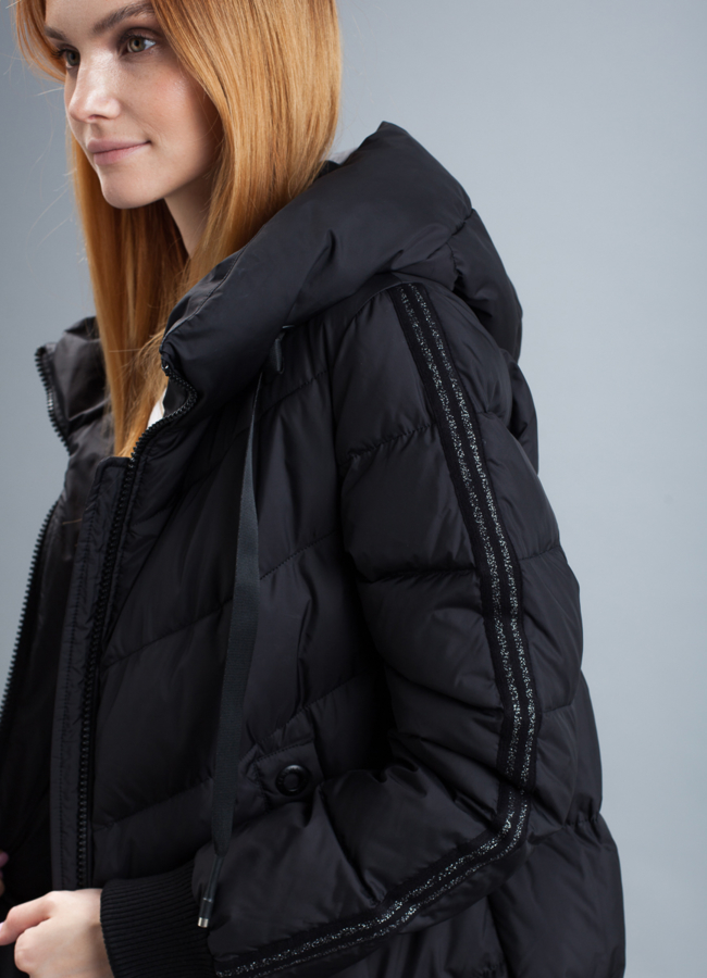 Пуховик женский на биопухе модель № П-341 в кредит