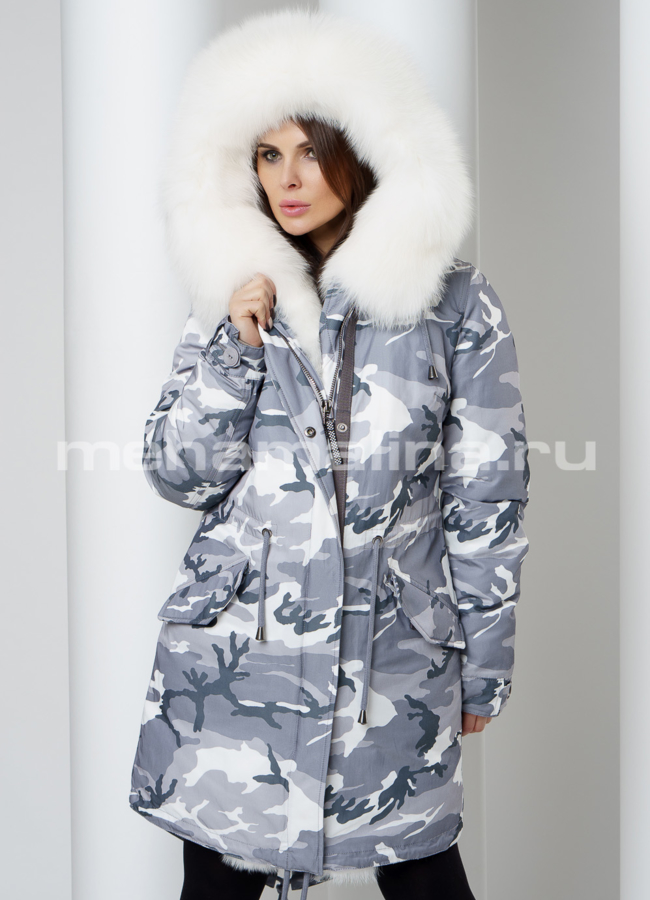Меховая парка модель № П-209 универмаг малина