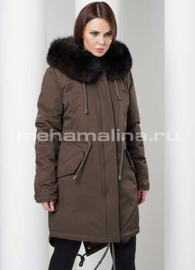 Парка с мехом Malina siberian wear модель № 11986 универмаг малина