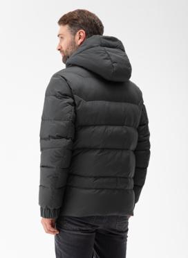 Мужской пуховик с капюшоном 