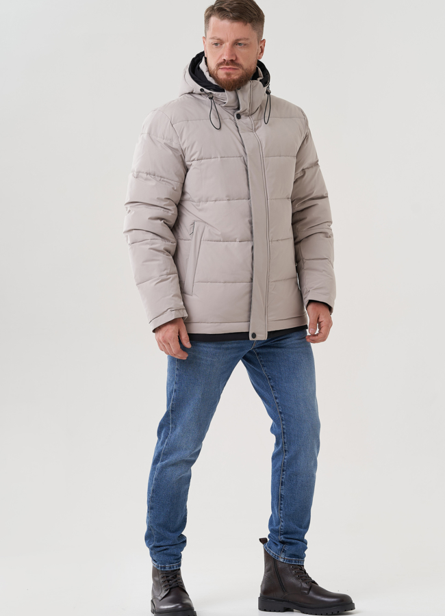 фото Пуховик мужской с капюшоном  модель № 81489