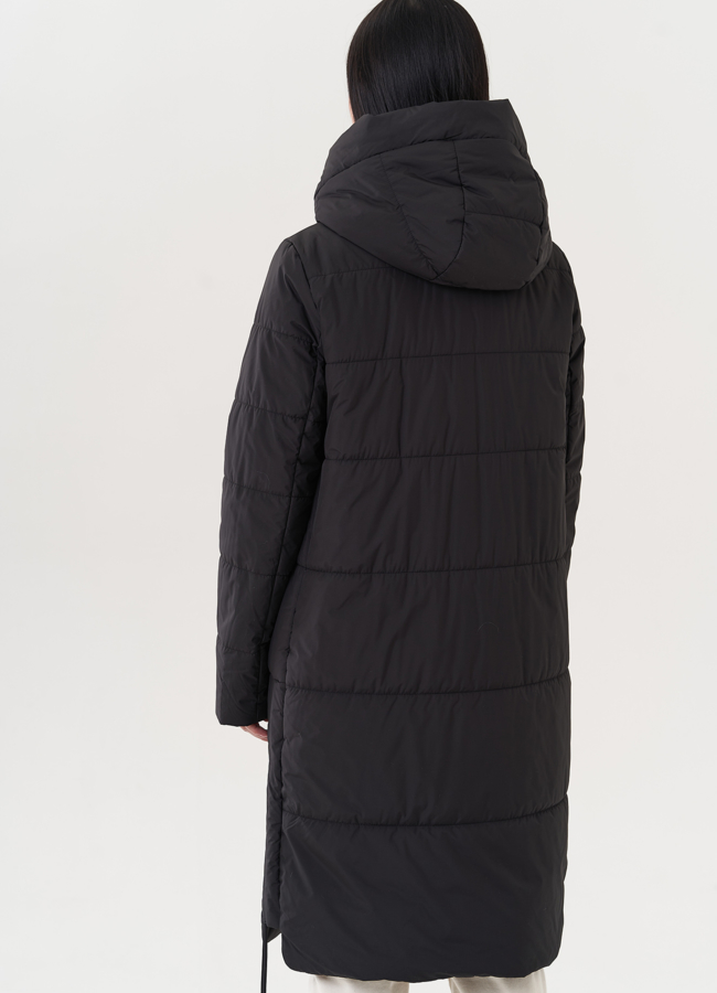 Удлиненная куртка с манишкой модель № 26743 универмаг малина