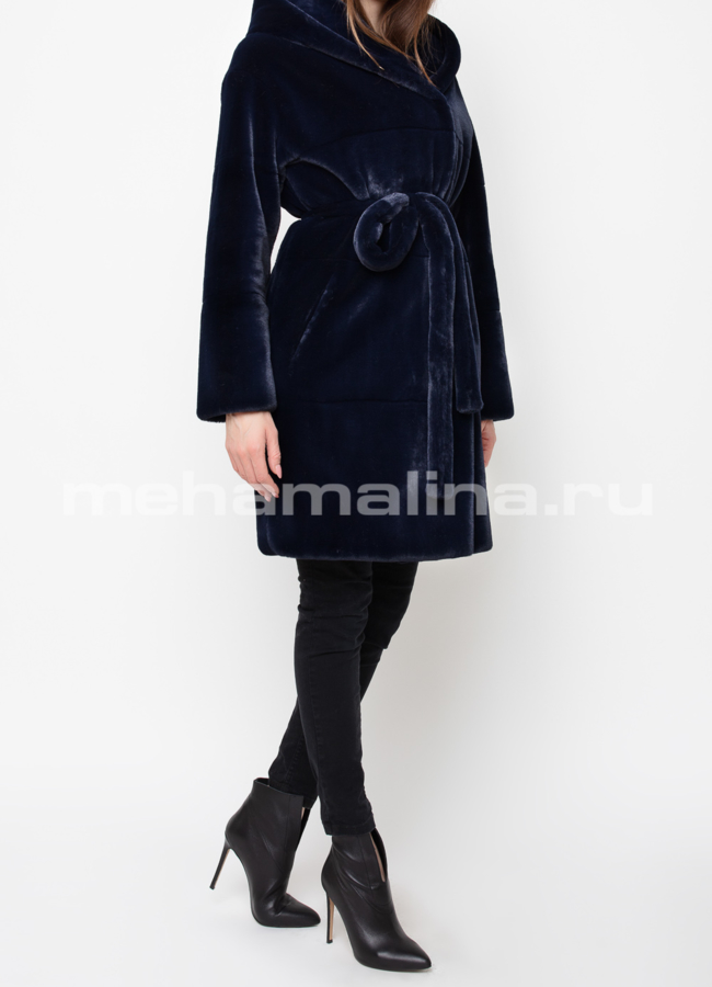 Пальто из эко меха модель № 809 в кредит