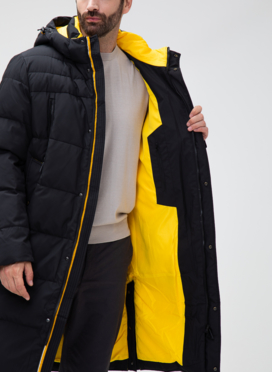 Мужской пуховик с капюшоном 