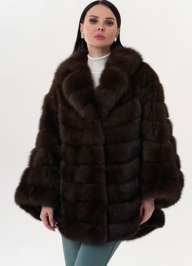 Шуба из куницы  модель № 26173 универмаг малина