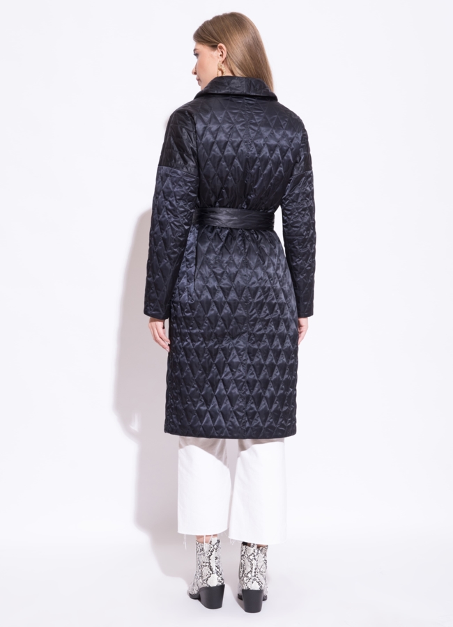 фото Пальто в темно-синем цвете модель № 0022