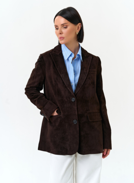 Женский замшевый жакет