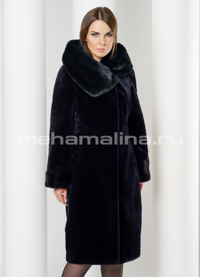 Шуба мутон модель № S-608 универмаг малина