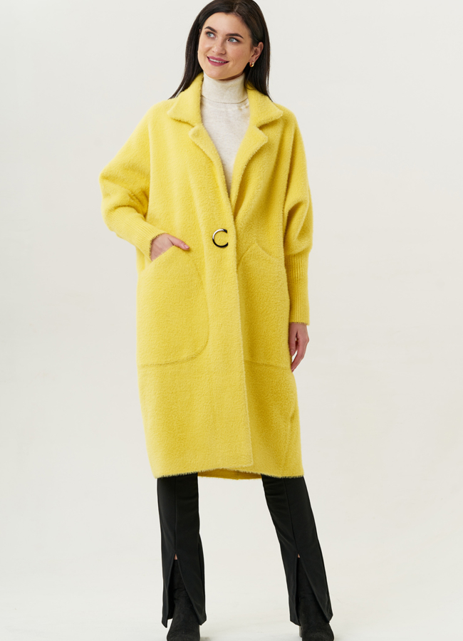 Женский кардиган оверсайз с английским воротником модель № 1863 универмаг малина