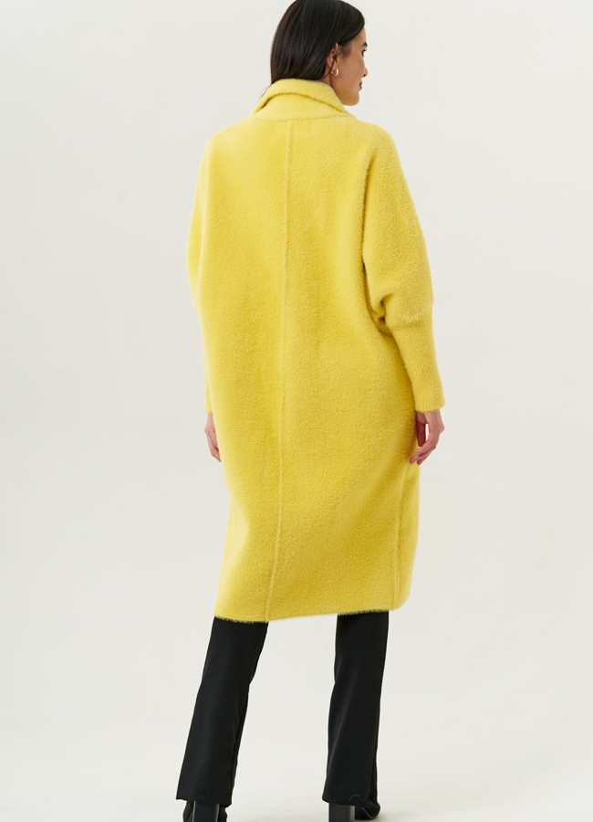 Женский кардиган оверсайз с английским воротником модель № 1863 в кредит