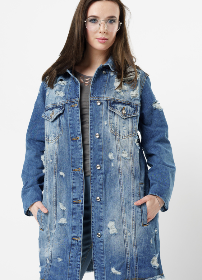 Куртка джинсовая  модель № 323 в рассрочку