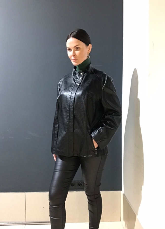 Куртка женская из эко кожи модель № 8606 в кредит