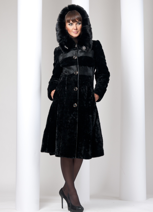 фото Шуба с капюшоном модель № S-29 фото Шуба с капюшоном модель № S-29