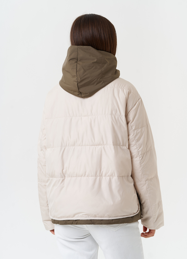 Женская куртка со съемной манишкой модель № 27869 универмаг малина