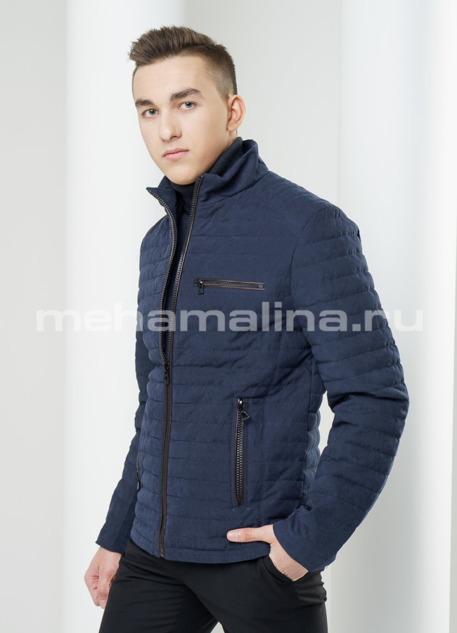 Мужская куртка строченая  модель № KP-119 в рассрочку