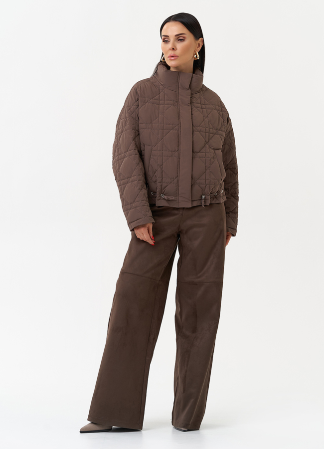 Короткая куртка с воротником стойкой модель № 30032 универмаг малина