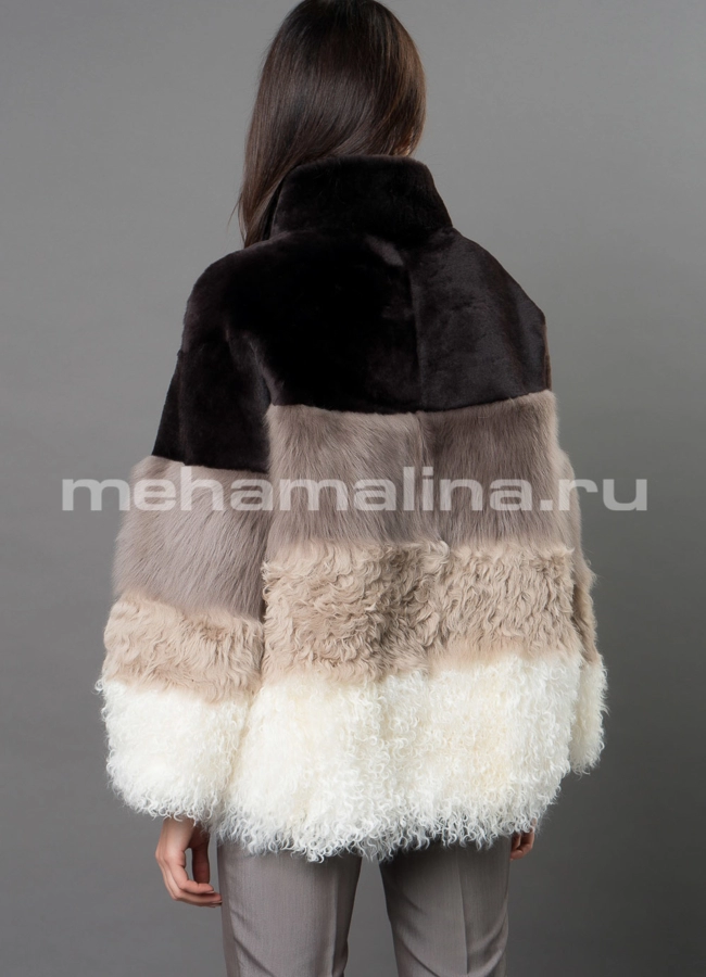 Укороченная шуба модель № D-244 в кредит