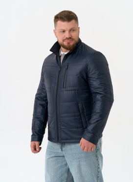 Мужская куртка с воротником стойкой