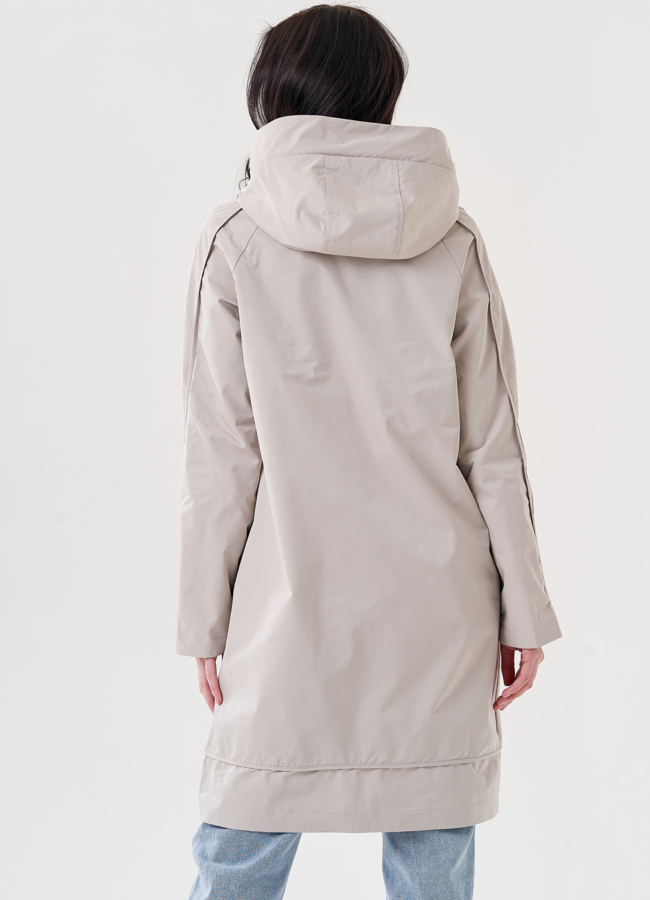 Плащ женский с капюшоном  модель № 24472 универмаг малина